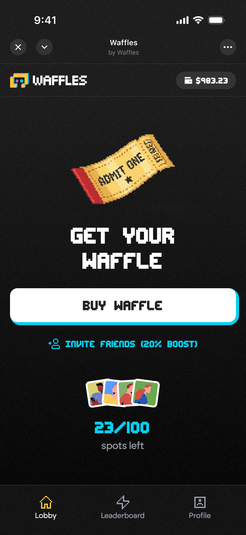 Waffles - Farcaster Mini Apps screenshot